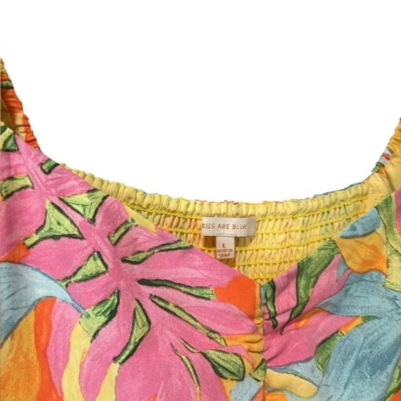 Skies Are Blue Multicolor Floral Maxi Dress - Picture 9 of 10